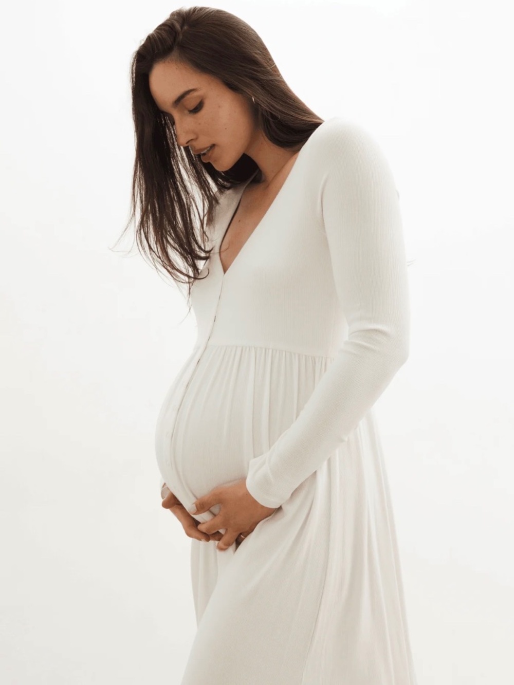 Hatch Maternity- The Softest Ribbed Nursing Dress size 1